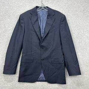 SuitSupply‎ Blazer Men 38L Navy Vitale Barberis Canonico Super 110s Wool Jacket